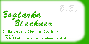 boglarka blechner business card